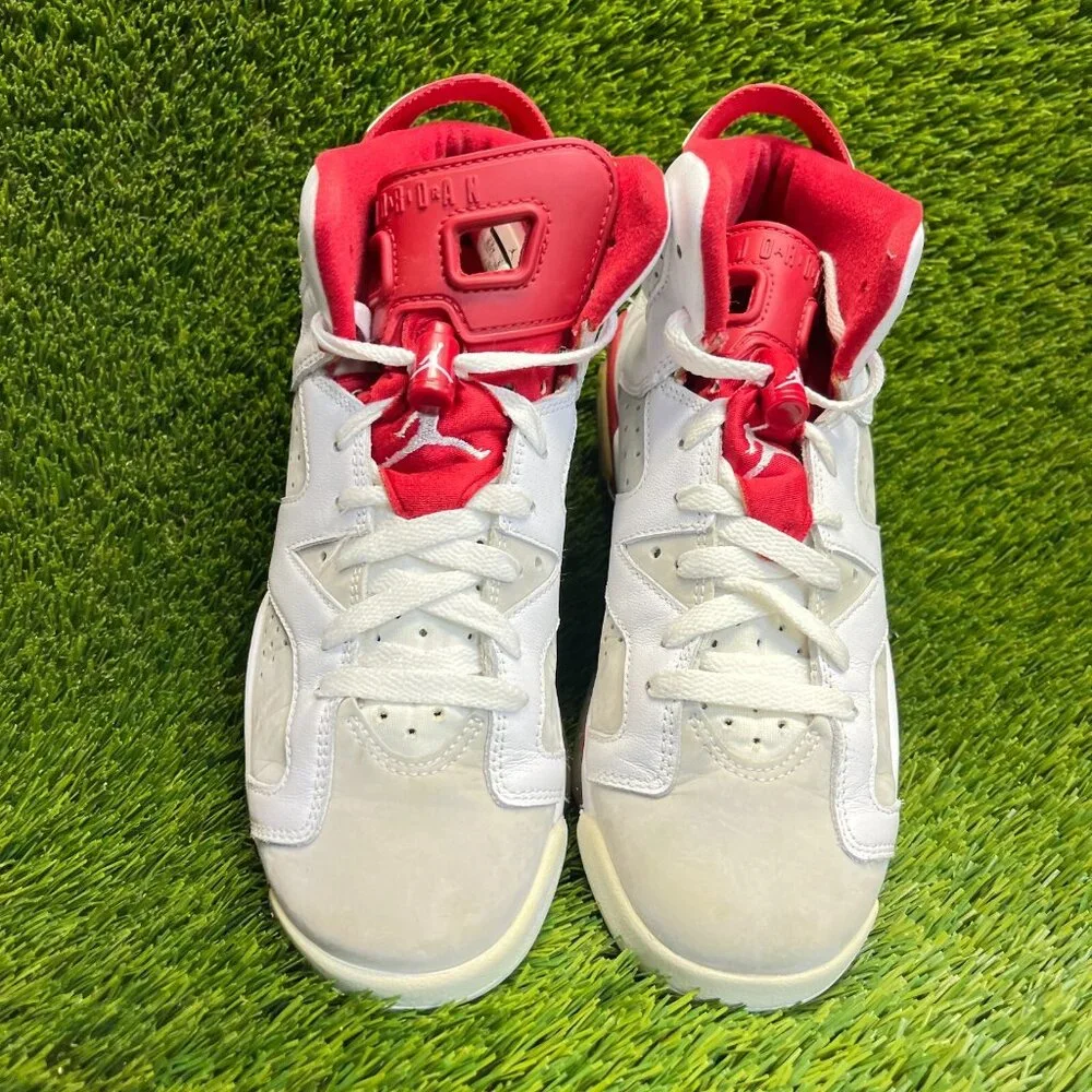 Nike Air Jordan 6 Retro‎ Alternate Hare Boys Size 6.5Y Basketball Shoes Sneakers
